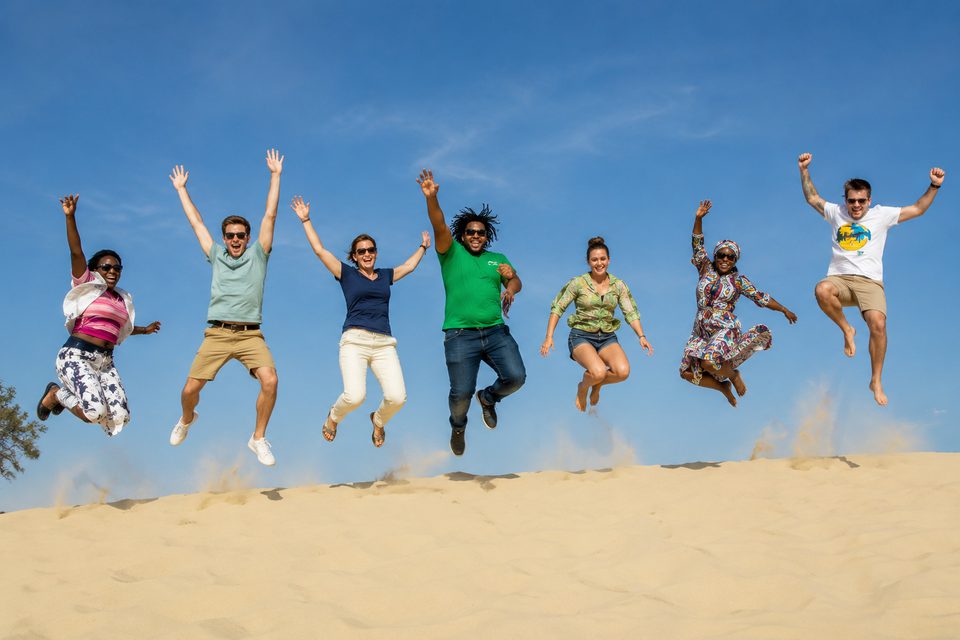 Students on an excursion in Senegal